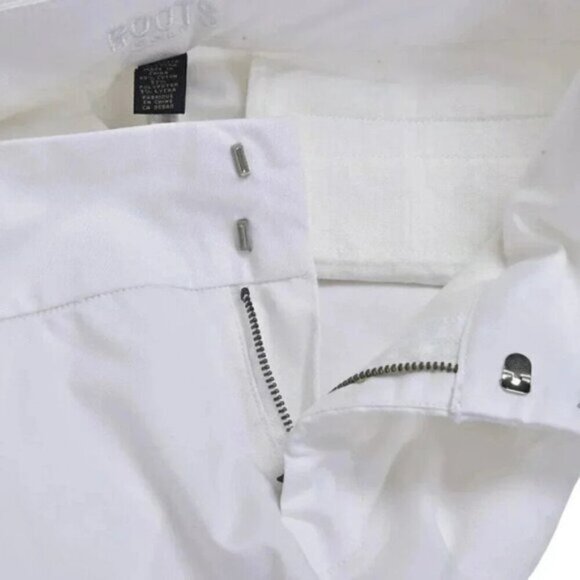 Roots Gold White Capri Pants Crop Size 0 - Picture 7 of 11
